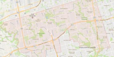 Mapa dzielnicy Toronto Toronto