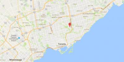 Mapa Flemingdon Park w Toronto