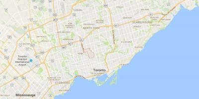 Mapa Forest Hill w Toronto
