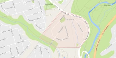 Mapa Gubernatora most w okolicy Toronto