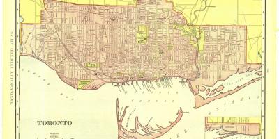 Mapa historycznego Toronto