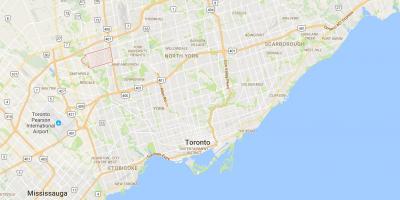 Mapa humber do atlantyku szczyt dzielnica Toronto