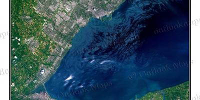 Mapa Toronto telewizja jeziora Ontario 