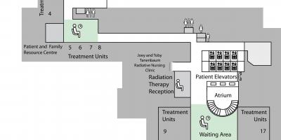 Karta badania nad rakiem centrum księżniczki Margaret w Toronto 2 piętro niżej (B2)