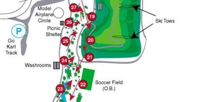 Mapa, kursy Centennial Park golf-Toronto