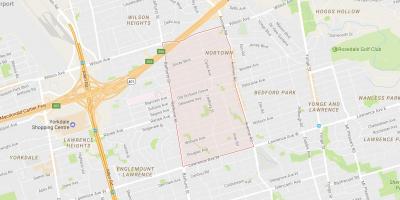 Mapa Ledbury Park W Toronto