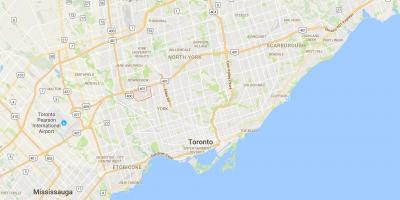 Mapa liść klonu Toronto