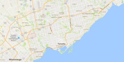 Mapa lokalizacja dzielnica Toronto