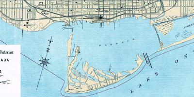 Mapa Toronto portu 1906