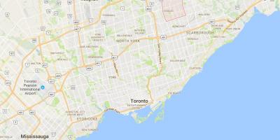Mapa Millikan dzielnica Toronto