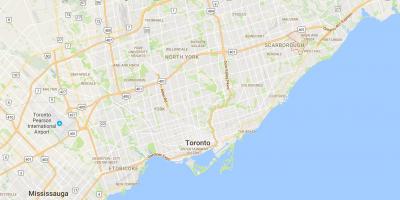 Mapa Morningside dzielnica Toronto