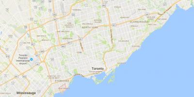 Mapa nowej dzielnicy Toronto Toronto