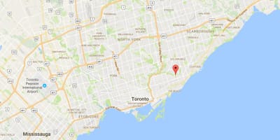 Mapa Półksiężyca miasta Toronto