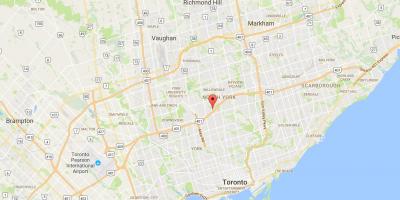 Mapa wysokości zbroje dzielnica Toronto