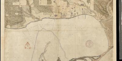 Mapa ziemi w pierwszych wiekach York Toronto 1787-1884