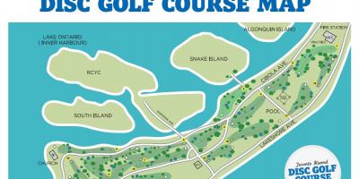 Mapa Toronto kursy golfa wyspy Toronto
