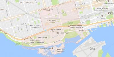 Mapa Niagara dzielnicy Toronto
