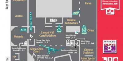 Mapa Royal Ontario museum poziom 1