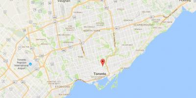 Mapę St James miasta Toronto