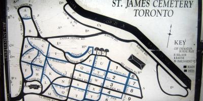 Mapę St. James cemetery
