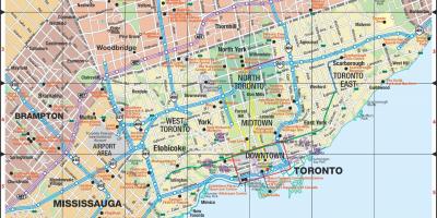 Mapa dróg ekspresowych Toronto