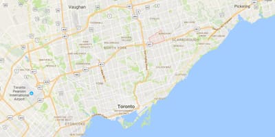 Mapa Tam O Шентер – Sullivandistrict Toronto