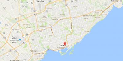 Mapie Świętego Wawrzyńca dzielnica Toronto