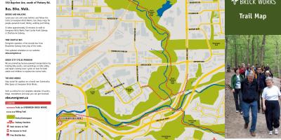 Mapa wiecznie murowany Toronto ślad
