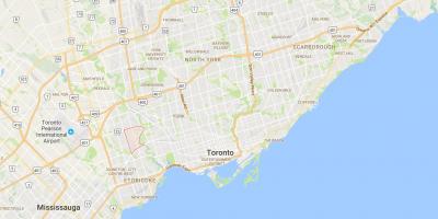 Mapę wieś Dolina humber do atlantyku dzielnica Toronto