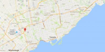 Mapa Willowridge dzielnica Toronto