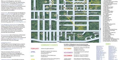 Mapa zdarzeń Cabbagetown Toronto