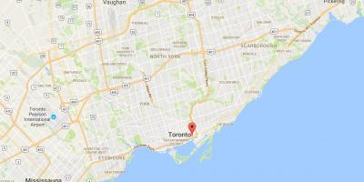 Mapa Destylarnie dzielnicy Toronto
