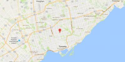Mapa yonge i eglinton dzielnica Toronto