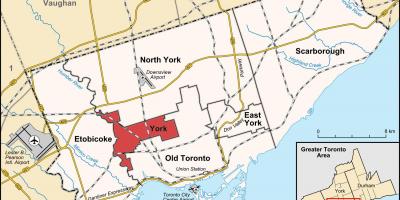 Mapa York Toronto