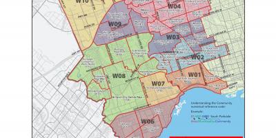 Mapa Zachodniego Toronto