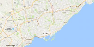 Mapa piękny rejon Toronto