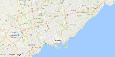 Mapa Алдервуд Parkviewdistrict Toronto
