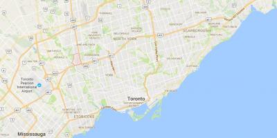 Mapa Пельмо Park – Humberlea dzielnica Toronto