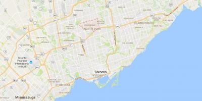 Mapa Уиллоудейл dzielnica Toronto